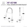Anzzi Apollo Pull-Down Sprayer Kitchen Faucet in Polished Chrome KF-AZ188CH